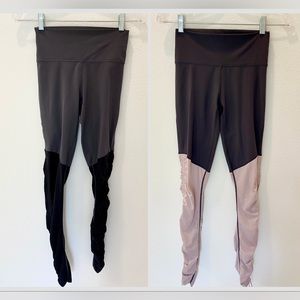 Pair of Fabletics Cashel Leggings Grey Black XS Bundle Set